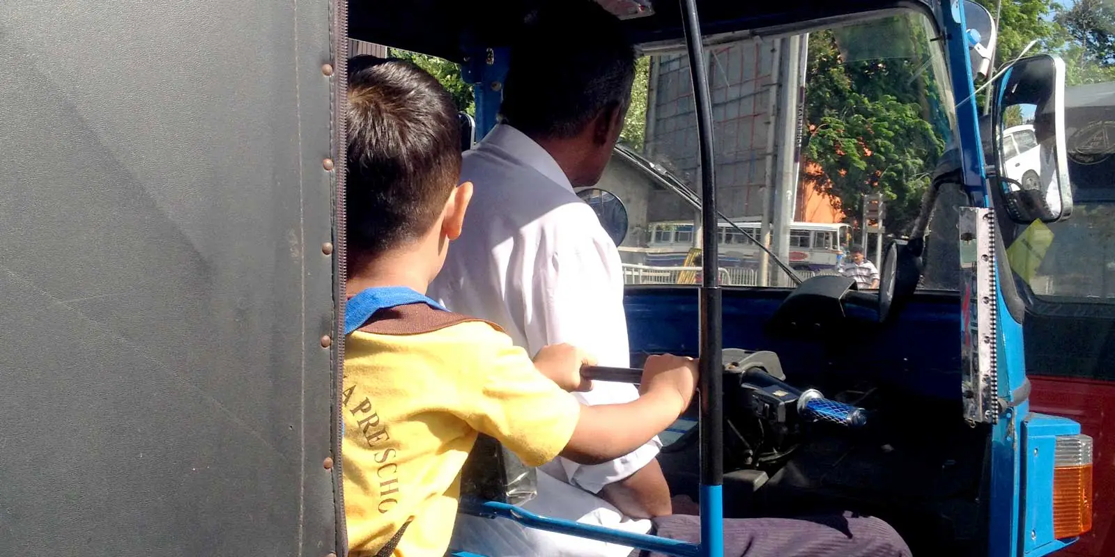 Tuk tuks are my favorite way to get around in Sri Lanka. Even this adorable schoolboy knows it's the best way to get around. It's cheap, you get a nice breeze, and you can get fun photos on your commute. Not for you? Come check out the other options for transportation in Sri Lanka.
