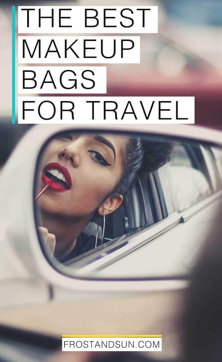 Packing your beauty products for a trip can be a cluttered nightmare. These fun and functional makeup bags will keep you organized on the go. #makeup #beauty #beautytips