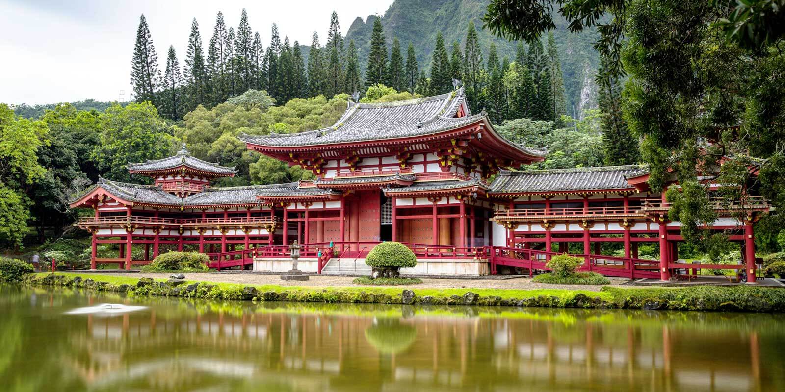 Hawaii has tons to offer in the form of cultural activities and sites, like this replica of the Byodo-In Temple.
