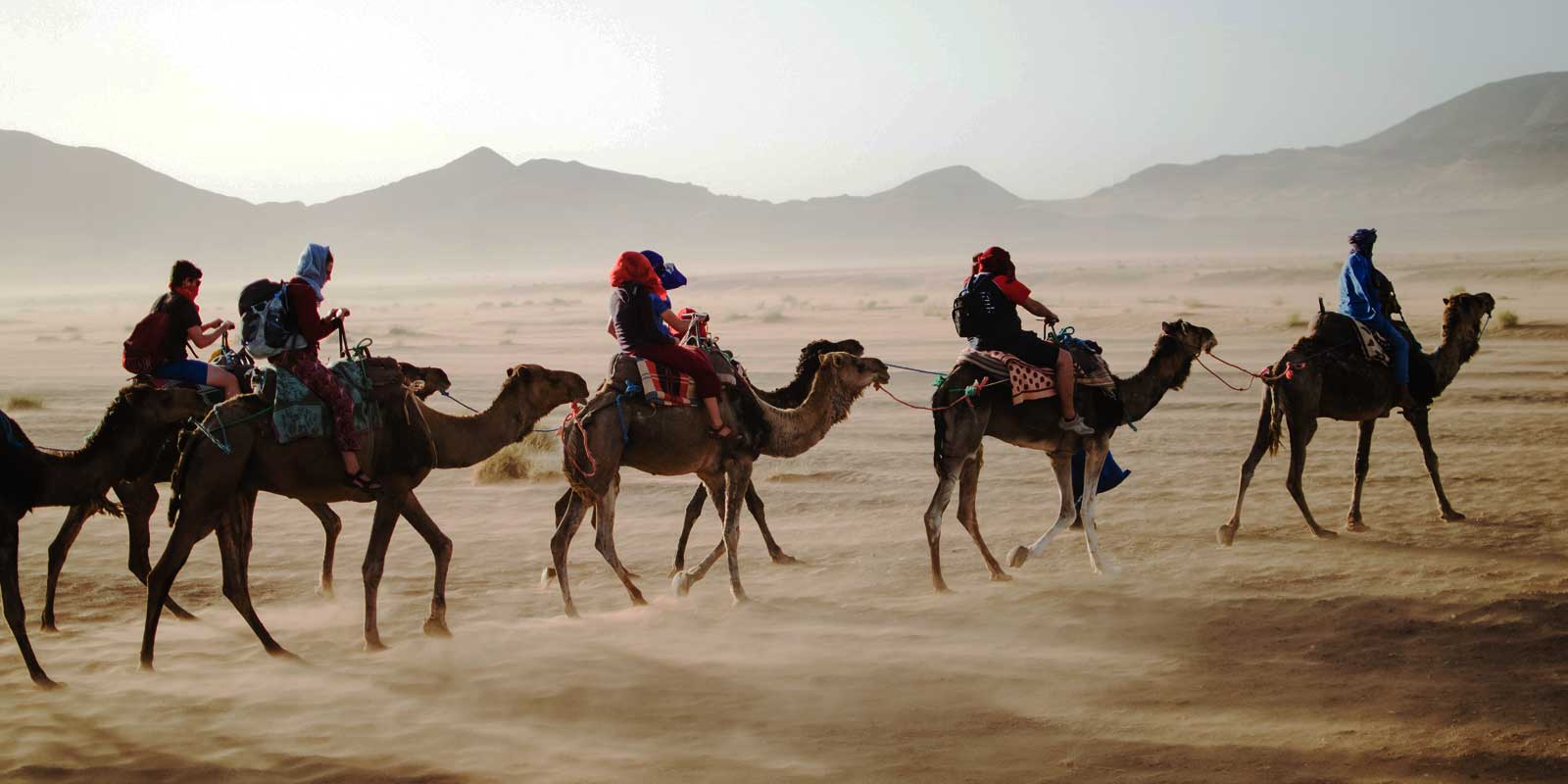 Ride camels, explore souks, sip mint tea, and much more in beautiful Morocco.