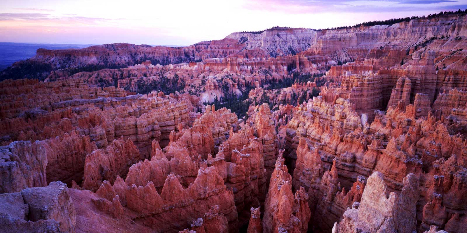 Overlooking the red rock hoodoos from Sunset Point at Bryce Canyon National Park