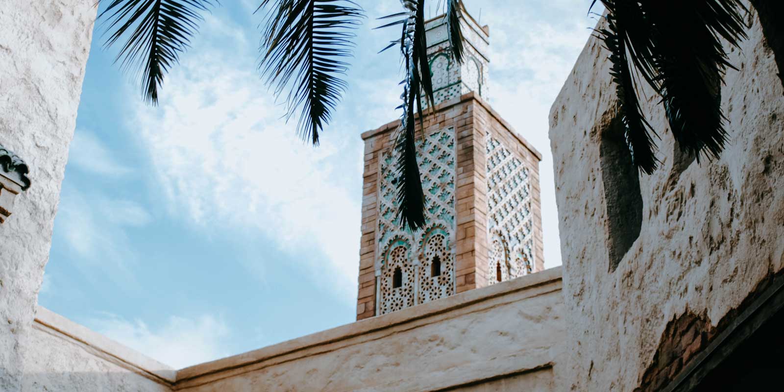 Closeup of a Moroccan building at Epcot's Morocco pavilion in Epcot's World Showcase.