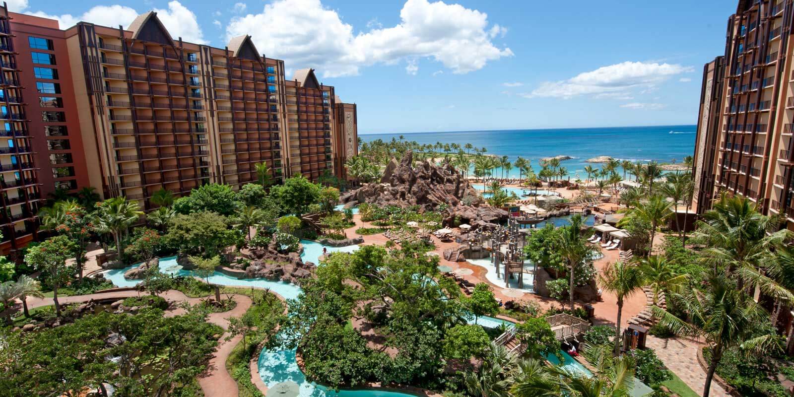Landscape view of Aulani Disney Vacation Club Villas and Resort