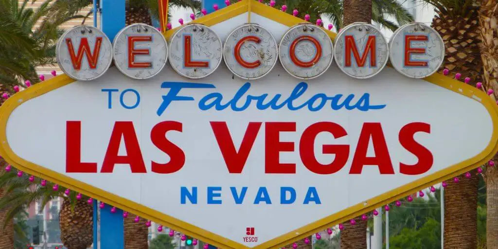 Close up photo of the Welcome to Fabulous Las Vegas Nevada sign.