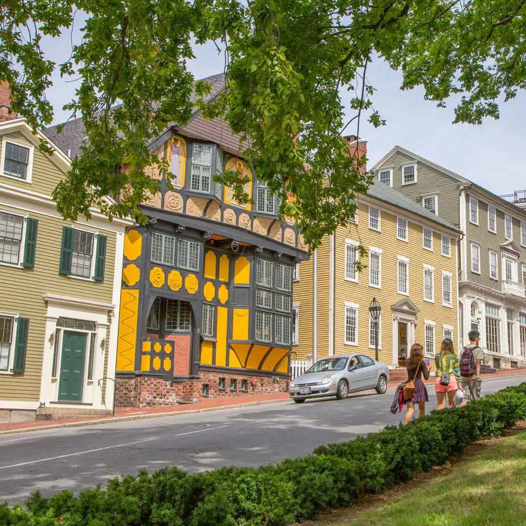 A scene from College Hill in Providence, Rhode Island, just one of many cute spots to see on a day trip from Boston.