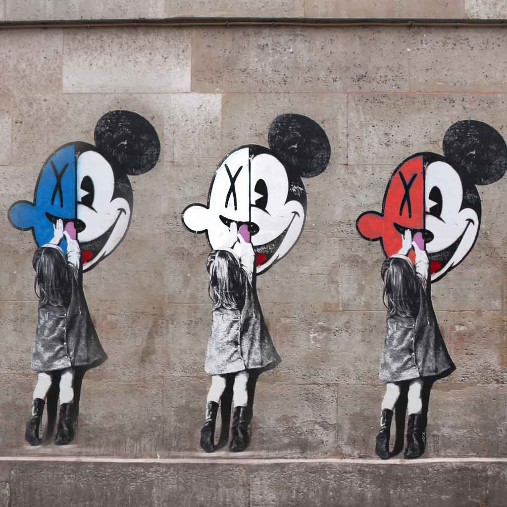 Photo of street art found in Le Marais in Paris