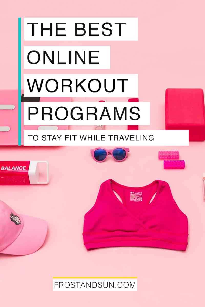 Stay fit while on the road by following one of these fun online travel workouts. #travelfitness #fitness #workouts #fitnesstips #exercise
