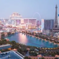 Aerial View of the Las Vegas Strip from the Cosmopolitan Hotel