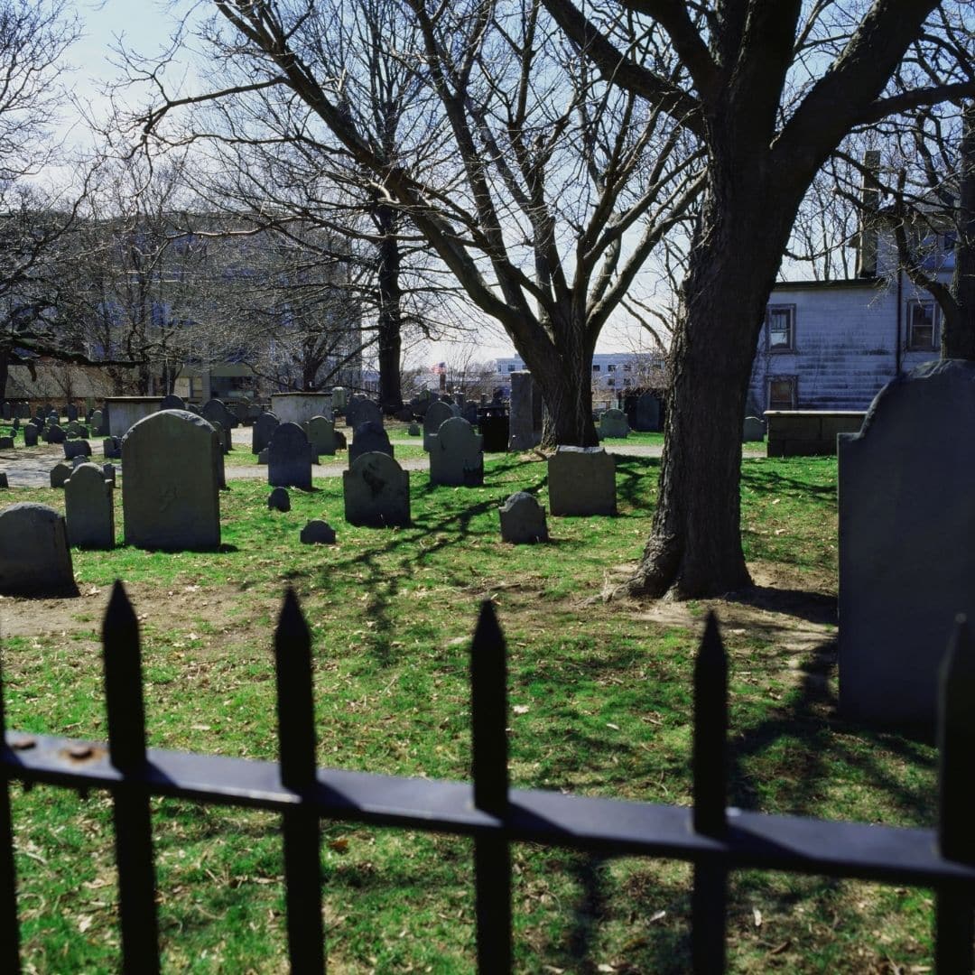 Photo of a cemetery in Salem, MA.