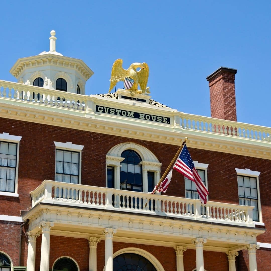 Photo of the Custom House historic building in Salem, MA