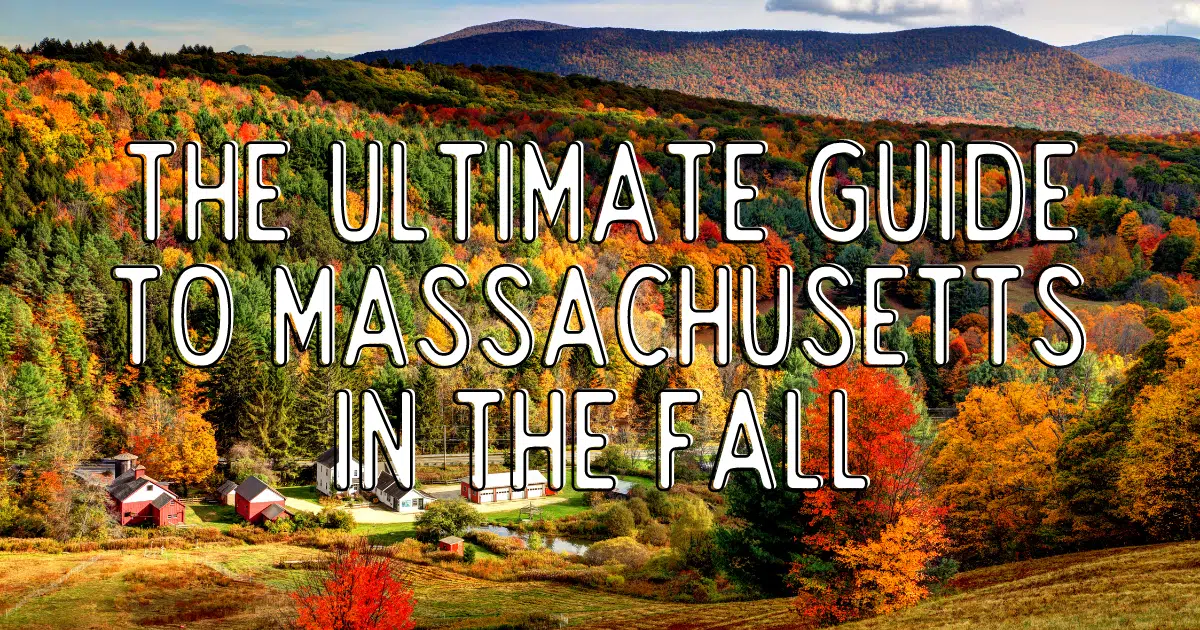 Graphic with a photo of a valley surrounded by Fall colors. Text overlay reads 