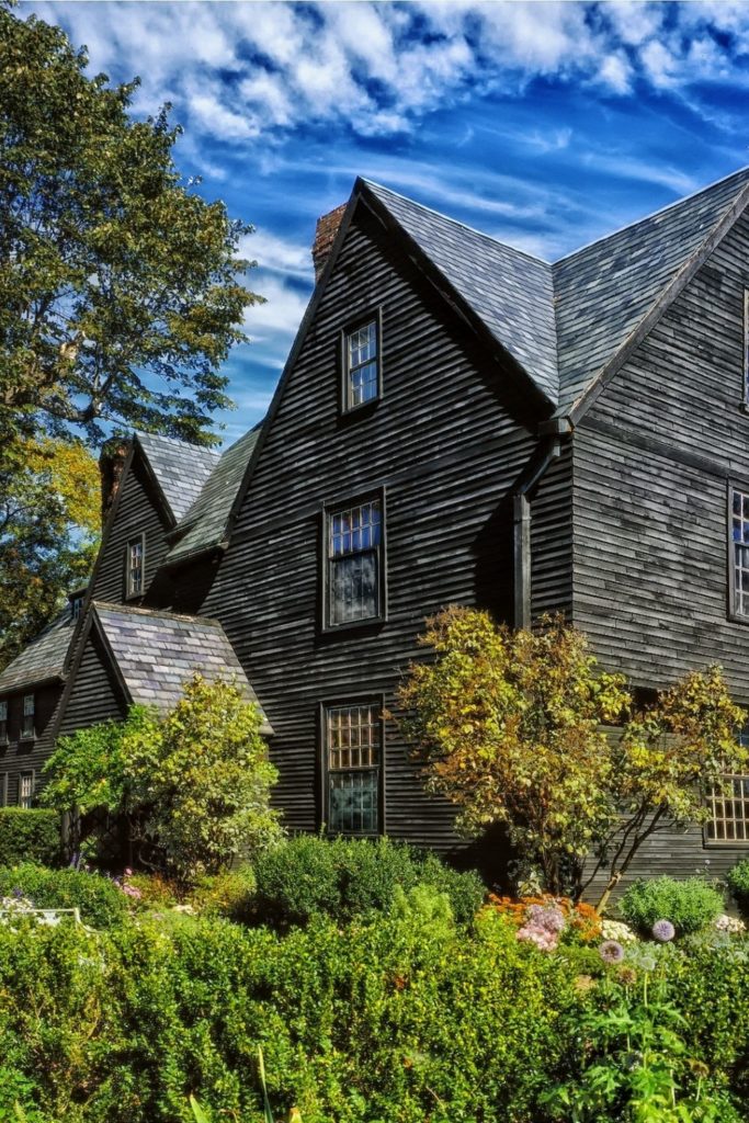 Photo of the House of Seven Gables in Salem, MA.