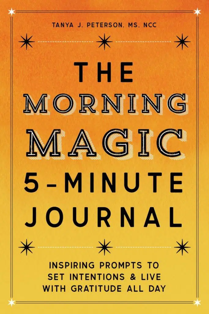 Photo of the book cover for "The Morning Magic 5-Minute Journal."