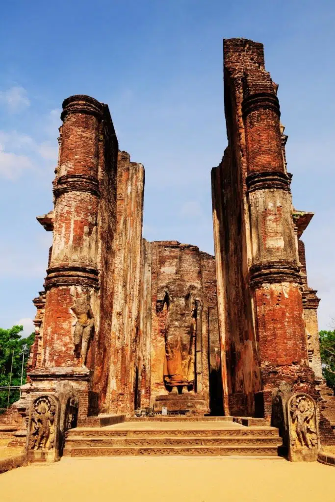 Photo of ruins at Polonnaruwa, Sri Lanka.