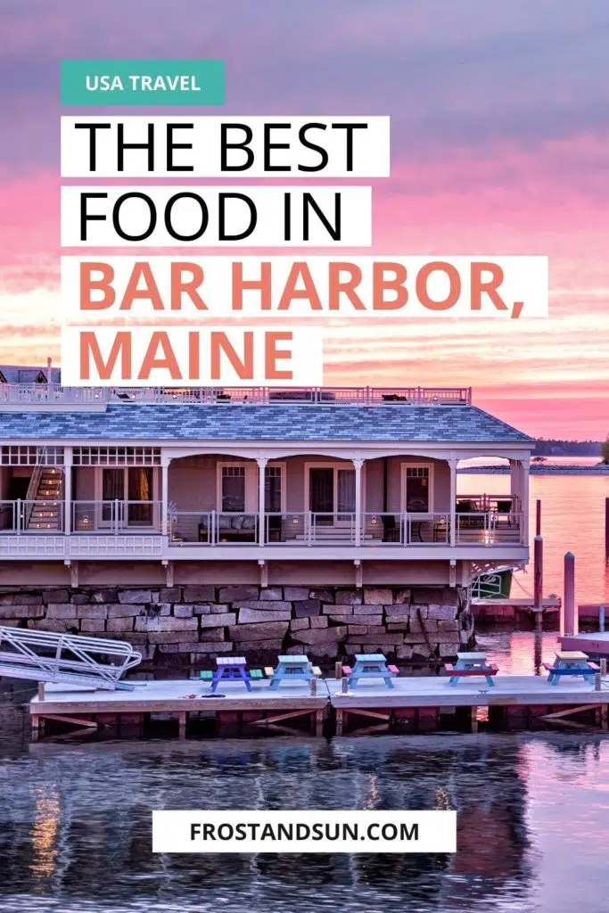 bar harbor restaurants near cruise port