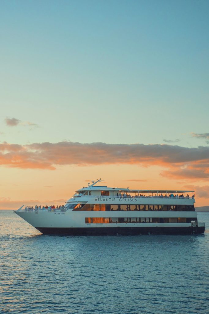 Photo of the Majestic sunset cruise in Waikiki during sunset.