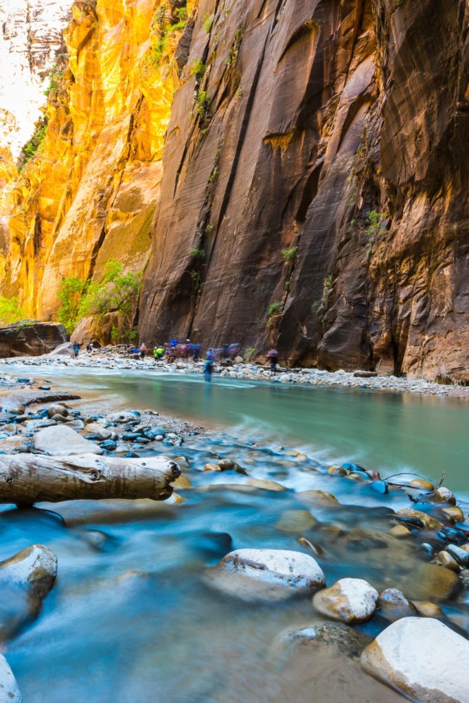 Photo of a river in Zion National Park in Utah.