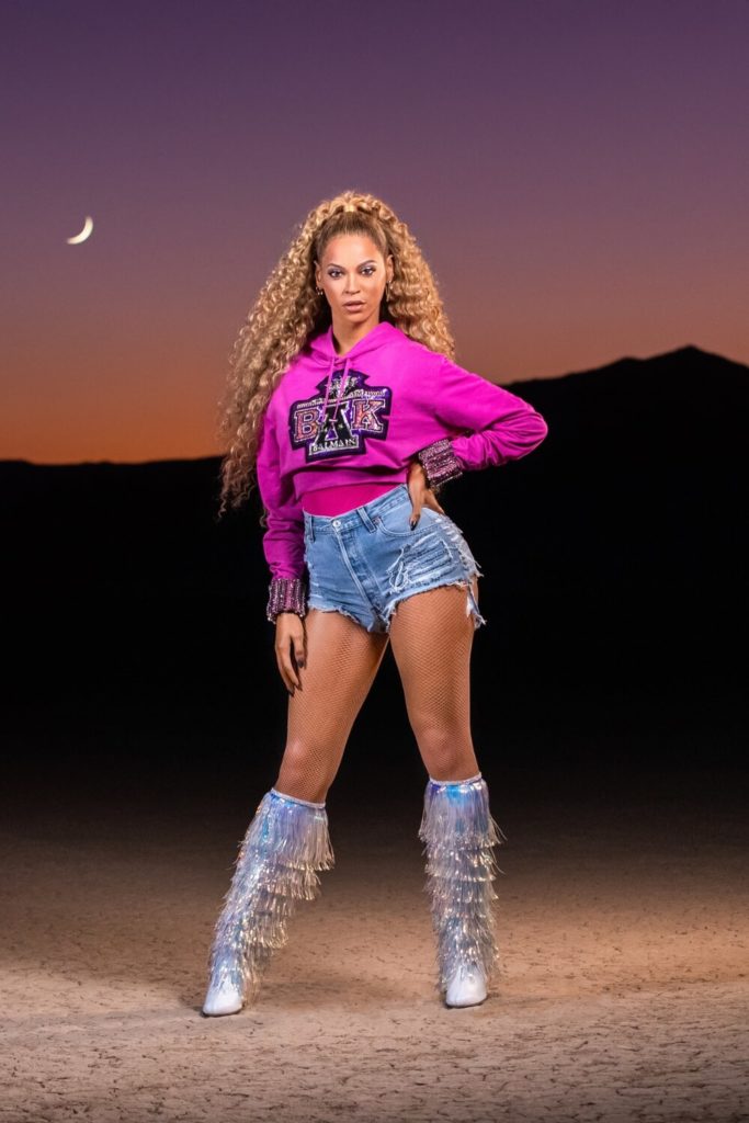 Photo of a realistic wax figure of entertainer, Beyoncé, at Madame Tussaud's Las Vegas.