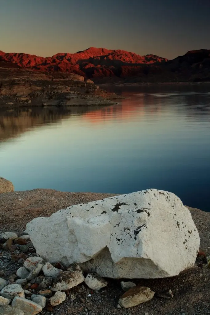 Photo of Lake Mead at sunset - before it dried up!