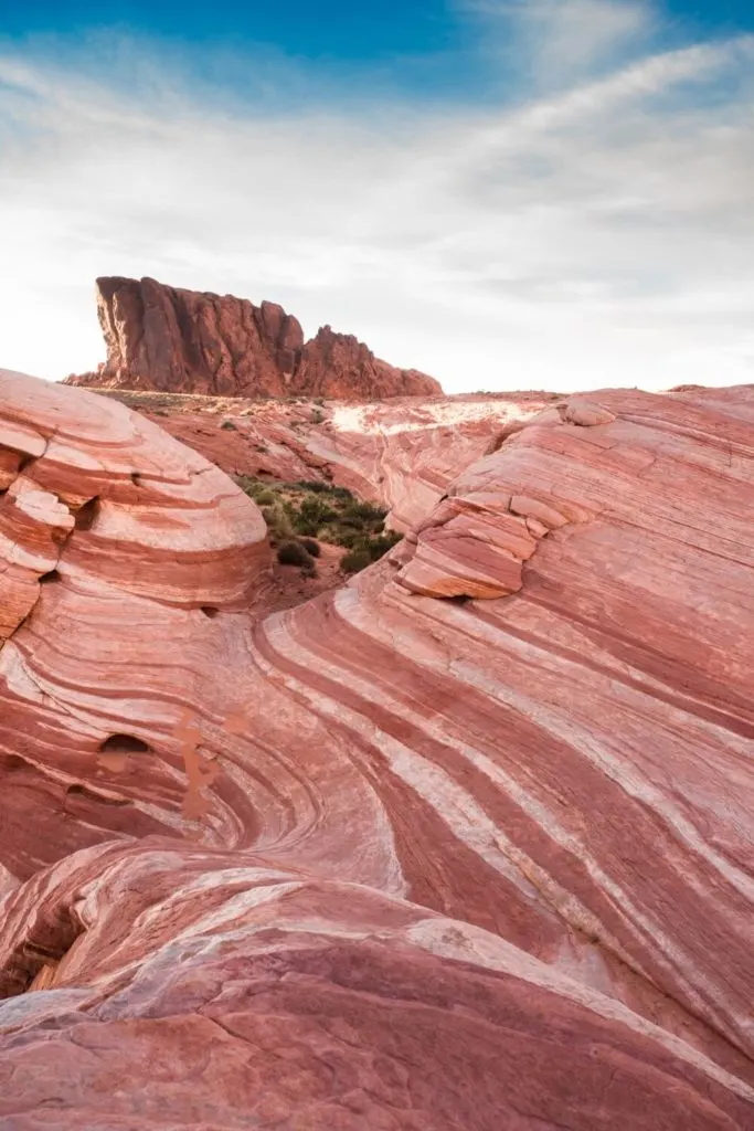 Photo of the striated rocks at Valley of Fire State Park.