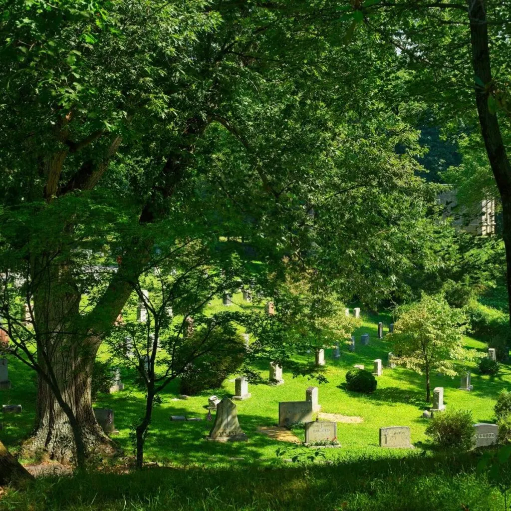 Photo of a historic cemetery in Sleepy Hollow village in Mount Pleasant, NY.