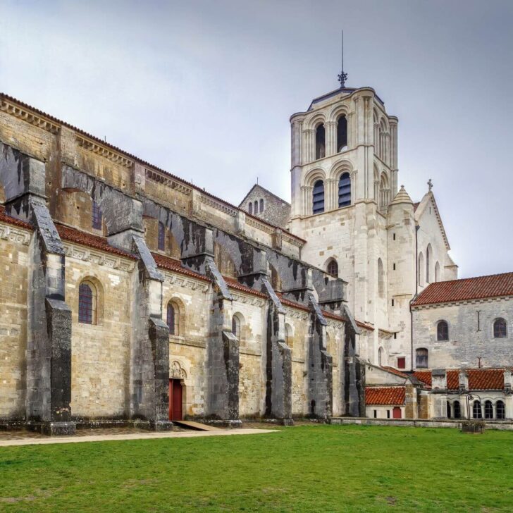 Photo of Vezelay Abbey in France.