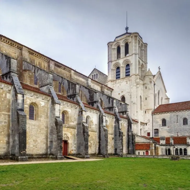 Photo of Vezelay Abbey in France.