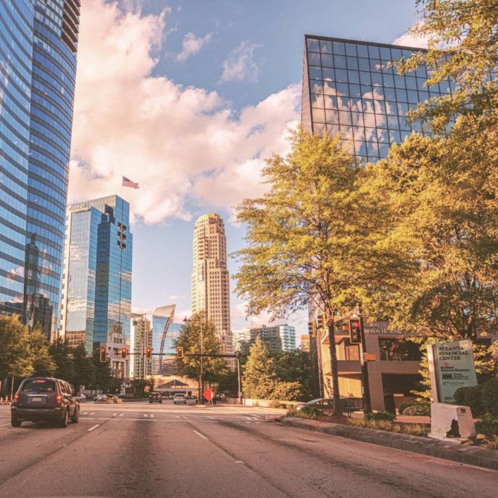 Photo of Buckhead Atlanta, near the Atlanta Financial Center.