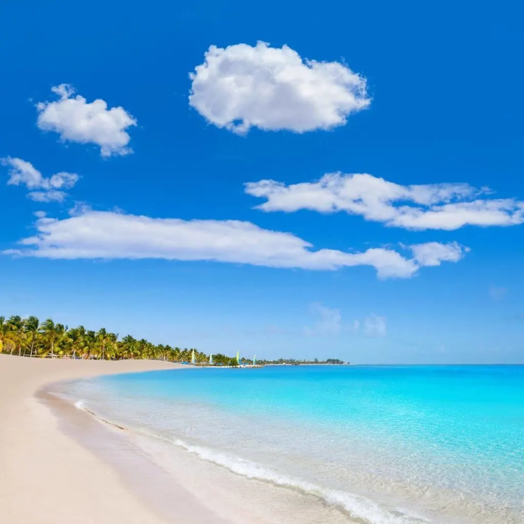 Photo of Smathers Beach in Key West, Florida.