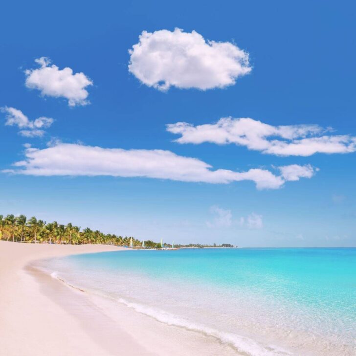 Photo of Smathers Beach in Key West, Florida.