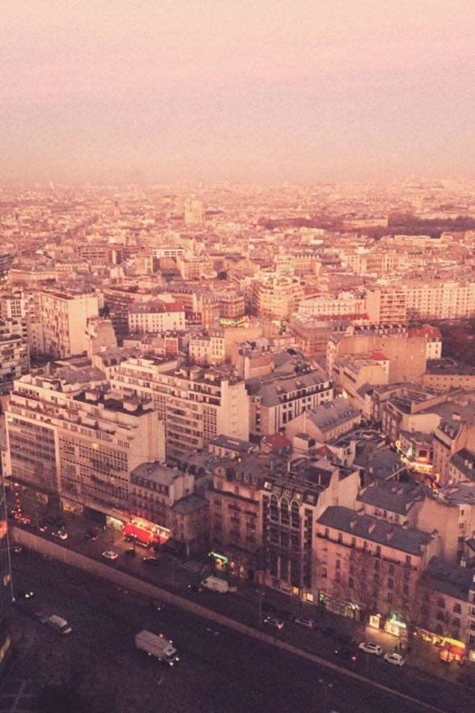 Photo of Montparnasse area of Paris, France.