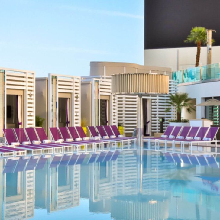 Photo of an empty pool at Cosmopolitan Las Vegas.