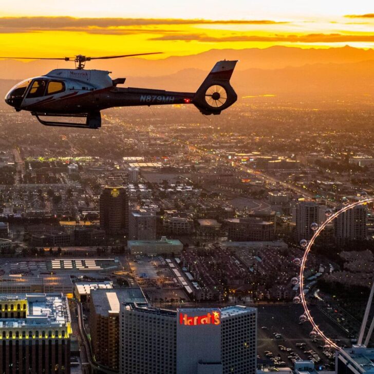 Maverick Helicopter over the Las Vegas Strip.