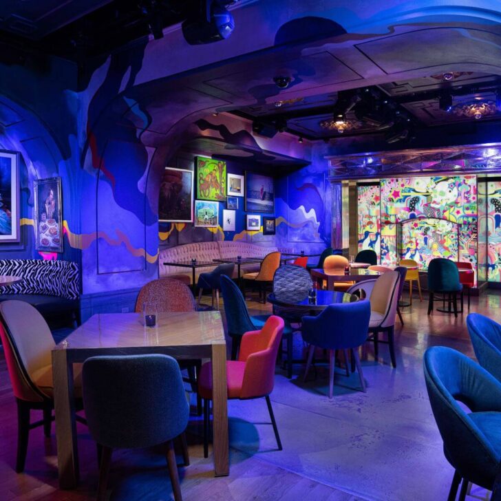 Photo of the interior of Superfrico Psychedelic Italian at Cosmopolitan Las Vegas.